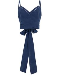 Alberta Ferretti - Tops ,Blauw ,Tops - Lyst
