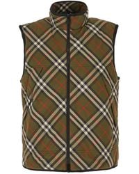 Burberry - Jassen ,Groen ,Polyester Stijlvolle Jassen Voor Mannen En Vrouwen - Lyst