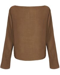 Cortana - Overhemden ,Bruin ,Poona, Top Van Ramie Henna - Lyst