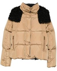 Moncler - Gewatteerde Jas Met Hoge Hals - Lyst