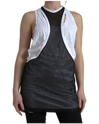 DSquared² - Zwart En Wit Logo Tanktop - Lyst