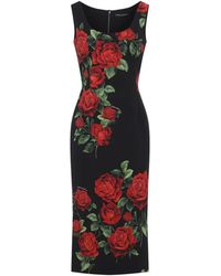 Dolce & Gabbana - Midi Dresses - Lyst