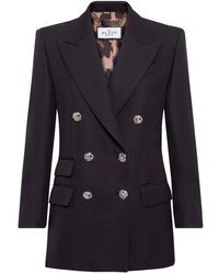 Philipp Plein - Wool Marine Fit Blazer - Lyst