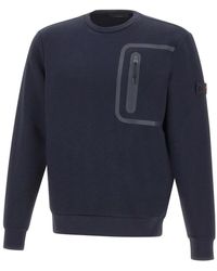 Peuterey - Hoodies & Sweatvesten ,Blauw ,Katoen Gorie 03 Sweatshirt - Lyst