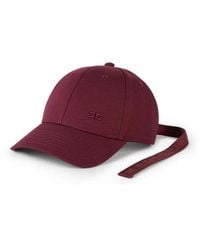 Elisabetta Franchi - Gabardine Baseball Cap Mit Schleife - Lyst