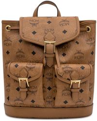 MCM - Tassen ,Bruin ,Katoen Aren Drawstring Rugzak - Lyst