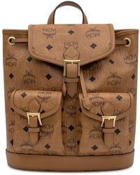 MCM - Tassen ,Bruin ,Katoen Aren Drawstring Rugzak - Lyst
