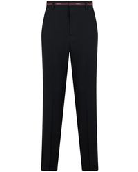 Gucci - Wollen Broek Met Hoge Taille - Lyst