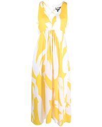 DKNY - Kleid mit Blumen-Print - Lyst