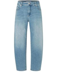 M·a·c - Jeans ,Blauw ,Katoen Danni Barrel Jeans - Lyst