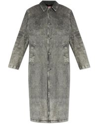DIESEL - Jassen ,Grijs ,Katoen Padded Coat D-Jack-S1 - Lyst
