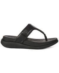 Fitflop - Schoenen ,Zwart ,Leer Zwarte F-Mode Go Sandalen Vrouwen - Lyst