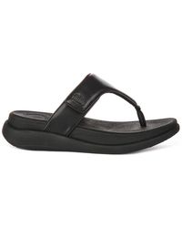Fitflop - Schoenen ,Zwart ,Leer Zwarte F-Mode Go Sandalen Vrouwen - Lyst