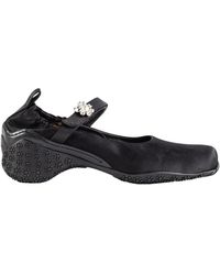 Simone Rocha - Schoenen ,Zwart ,Leer Embellished Ballet Runner - Lyst