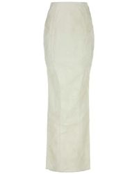 Entire studios - Witte Denim Channel Rok - Lyst
