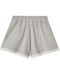 Ganni - Korte Broeken ,Grijs ,Short - Lyst