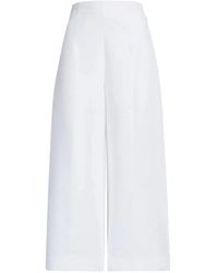 Marni - Pantaloni bianchi flare - Lyst