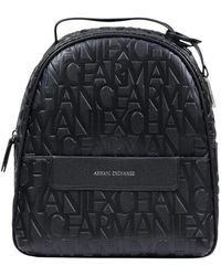 ARMANI EXCHANGE - Rucksack Mit Allover-Logo - Lyst