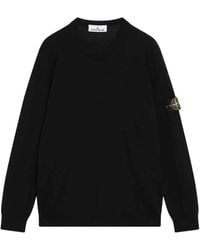 Stone Island - Round-Neck Knitwear - Lyst