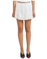 Guess - Rokken ,Wit ,Katoen Katoenen Minirok - Lyst