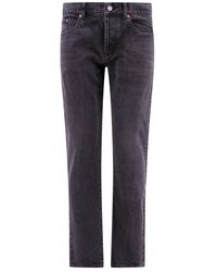 Saint Laurent - Schwarze slim fit jeans, hergestellt in italien - Lyst