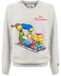 MC2 Saint Barth - Weihnachts jacquard pullover the simpsons - Lyst