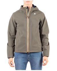 K-Way - Jassen ,Groen ,Polyester Jacko Bonded Jacket - Lyst