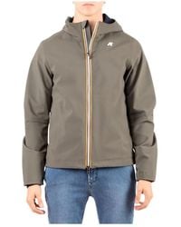 K-Way - Jassen ,Groen ,Polyester Jacko Bonded Jacket - Lyst