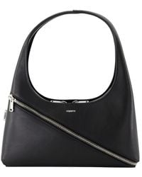 Coperni - Schwarze Lederhandtasche Mit Top-Griff - Lyst