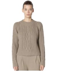 SMINFINITY - Truien & Vesten ,Cropped Cable Crew Jumper - Lyst