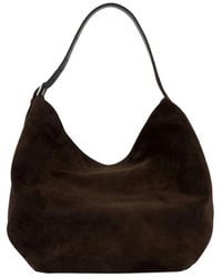 TOTEME - Braune Leder Shopper Tasche Mit Klappe - Lyst