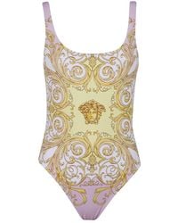 Versace - Geprint Badpak Uit Één Stuk - Lyst