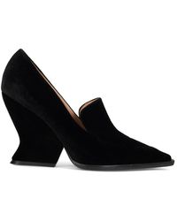 Alberta Ferretti - Eleganter Samt-Pumps Mit Absatz - Lyst