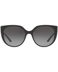 Dolce & Gabbana - 6119 sole sonnenbrille - moderner stil mit schwarzem rahmen und ombre-gläsern - Lyst