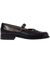 SCAROSSO - Schoenen ,Zwart ,Leer Minni Zwarte Ballerina's - Lyst