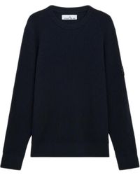 Stone Island - Round-Neck Knitwear - Lyst