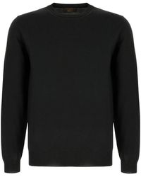 Zanone - Slim Fit Flexwool Rundhals-Pullover - Lyst