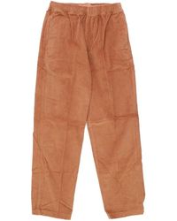 Obey - Broeken ,Bruin ,Katoen Fluweel Herenbroek Bruin - Lyst