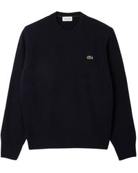 Lacoste - Wollen Trui Met Ronde Hals - Lyst