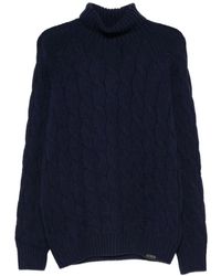 Fay - Truien & Vesten ,Blauw ,Blauwe Sweater Collectie - Lyst