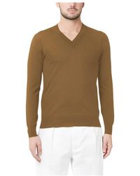 Paolo Pecora - Truien & Vesten ,Bruin ,Pullover Terra - Lyst