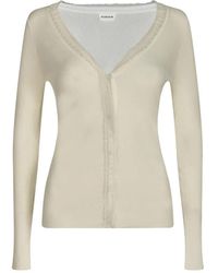 P.A.R.O.S.H. - Truien & Vesten ,Crème Trui Voor Een Stijlvolle Look - Lyst
