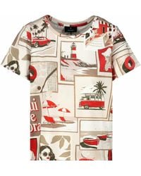 Monari - Klassisches T-Shirt Für Den Alltag - Lyst