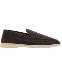 SCAROSSO - Loafers Ludovico Moro Scamosciato Suede Leather - Lyst