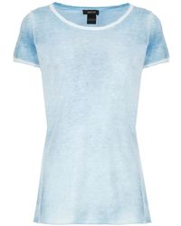 Avant Toi - Magliette in cotone blu chiaro per donne - Lyst