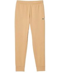 Lacoste - Pantaloni da jogging slim fit in felpa di cotone biologico per uomo - Lyst