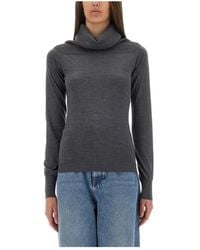 Stella McCartney - Off-Shoulder Jumper Met Lange Mouwen - Lyst
