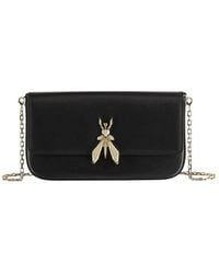 Patrizia Pepe - Leren Magnetische Clutch Met Afneembare Band - Lyst
