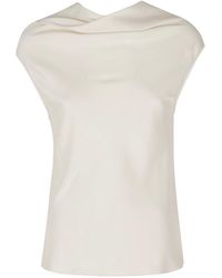 Alberta Ferretti - Tops ,Bruin ,Mouwloze Top - Lyst