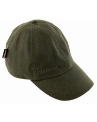 Barbour - Cappello invernale in cotone cerato con visiera - Lyst